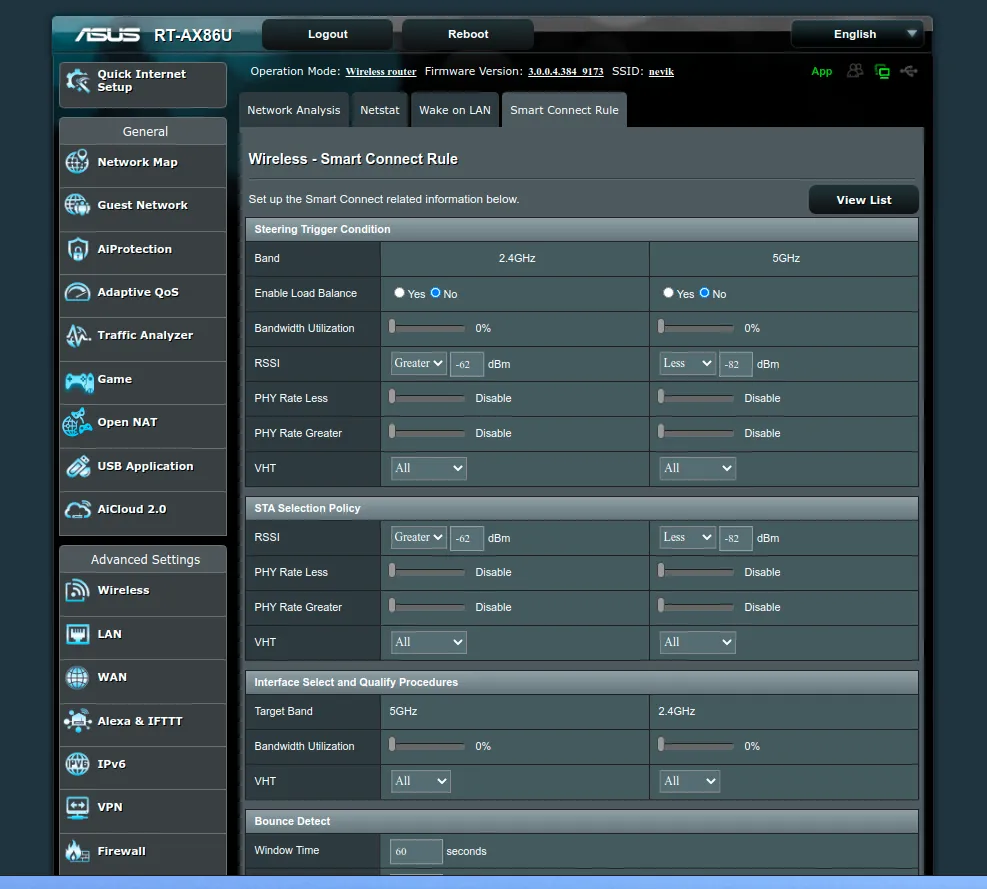 Router ASUS RT-AX86U - SmartConnect