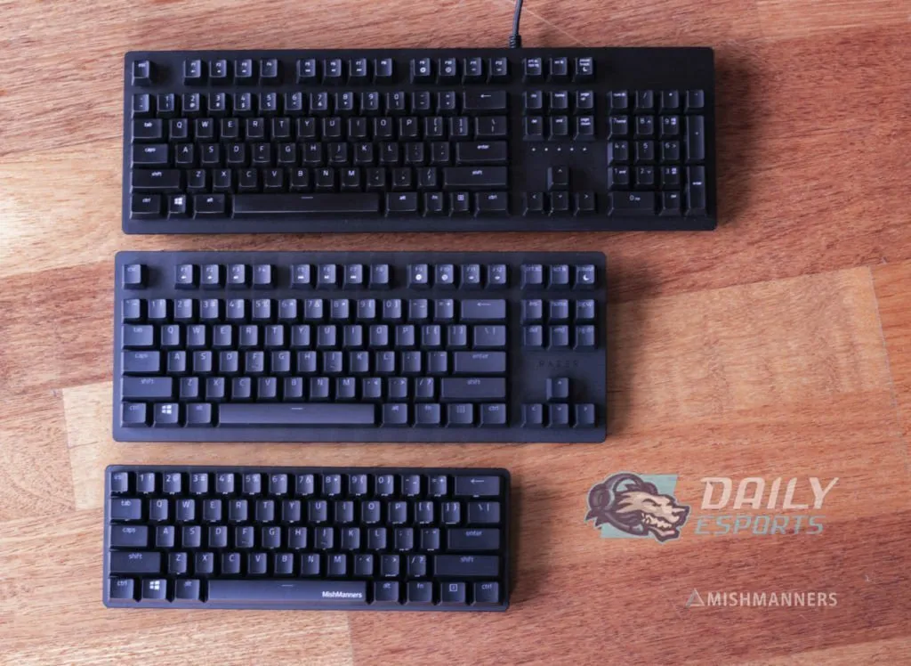 Keyboard Size Comparisons 