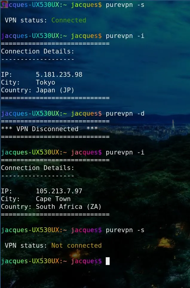 PureVPN - Linux Client Usage 