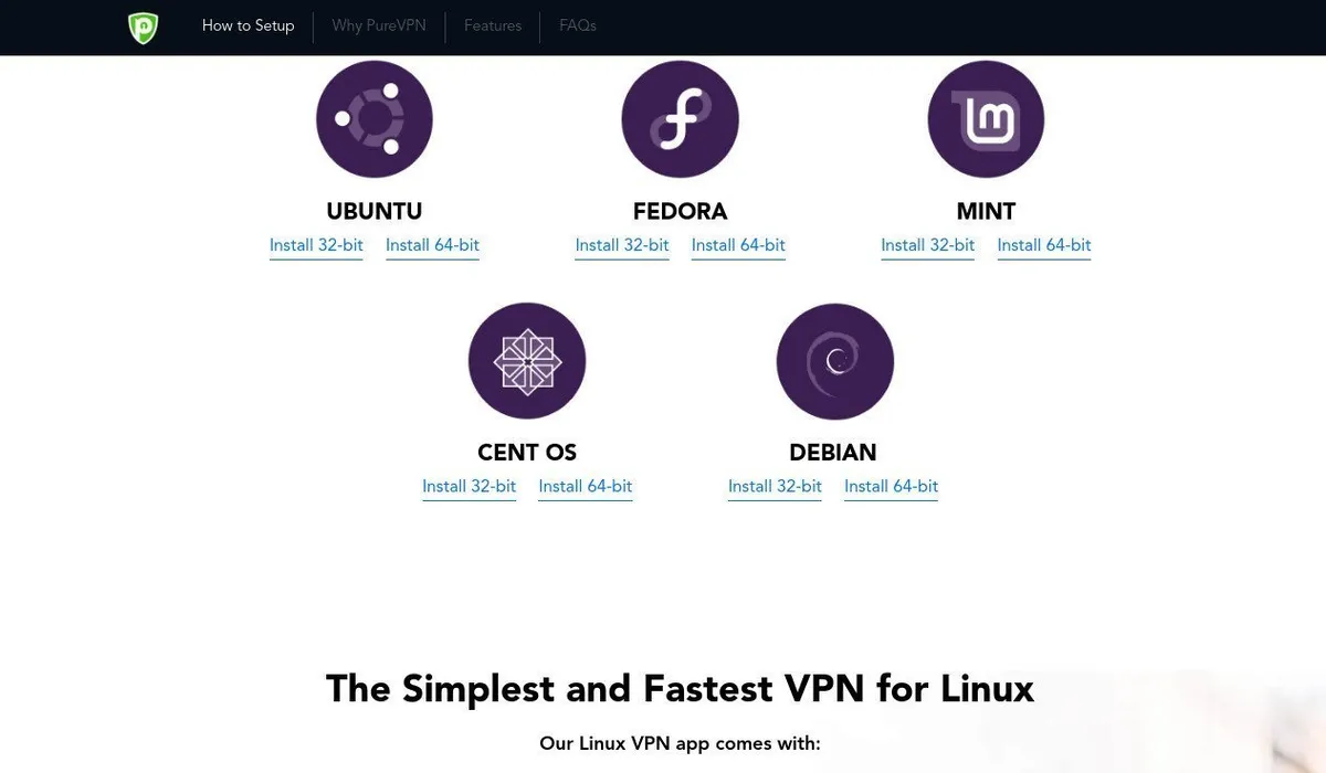 PureVPN - Supported Linux Distros
