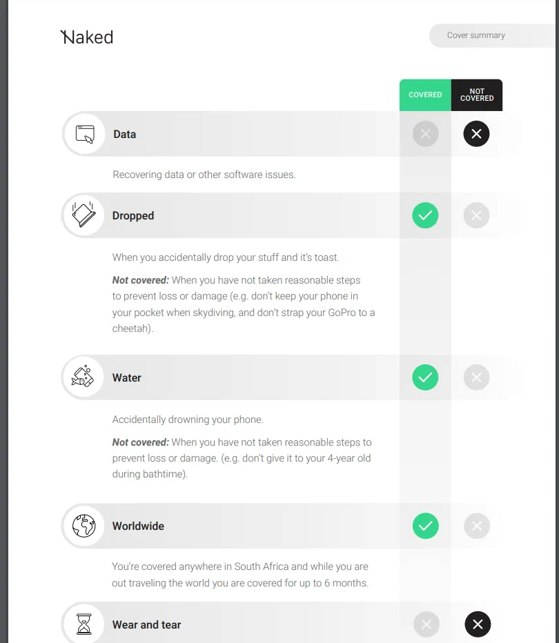 Naked Insurance - Policy 2 Quote