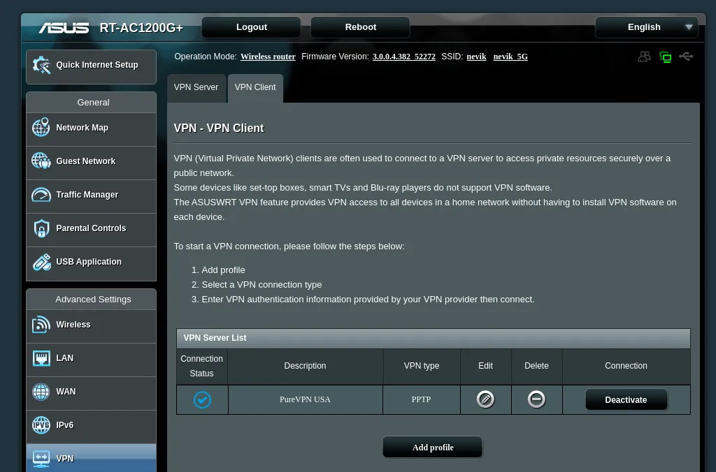 PureVPN - ASUS VPN Router Setup