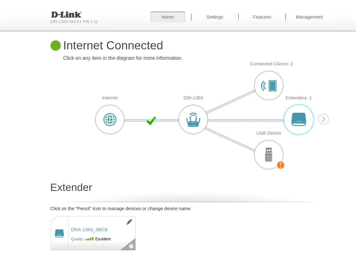 D-Link EXO DIR-1360 Web Setup