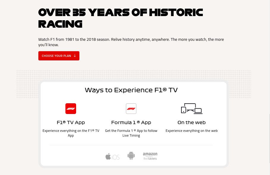 F1 Video Streaming Apps