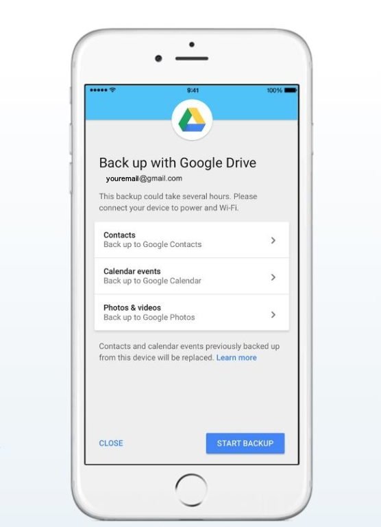 Google Drive - Using it to backup your mobile apps