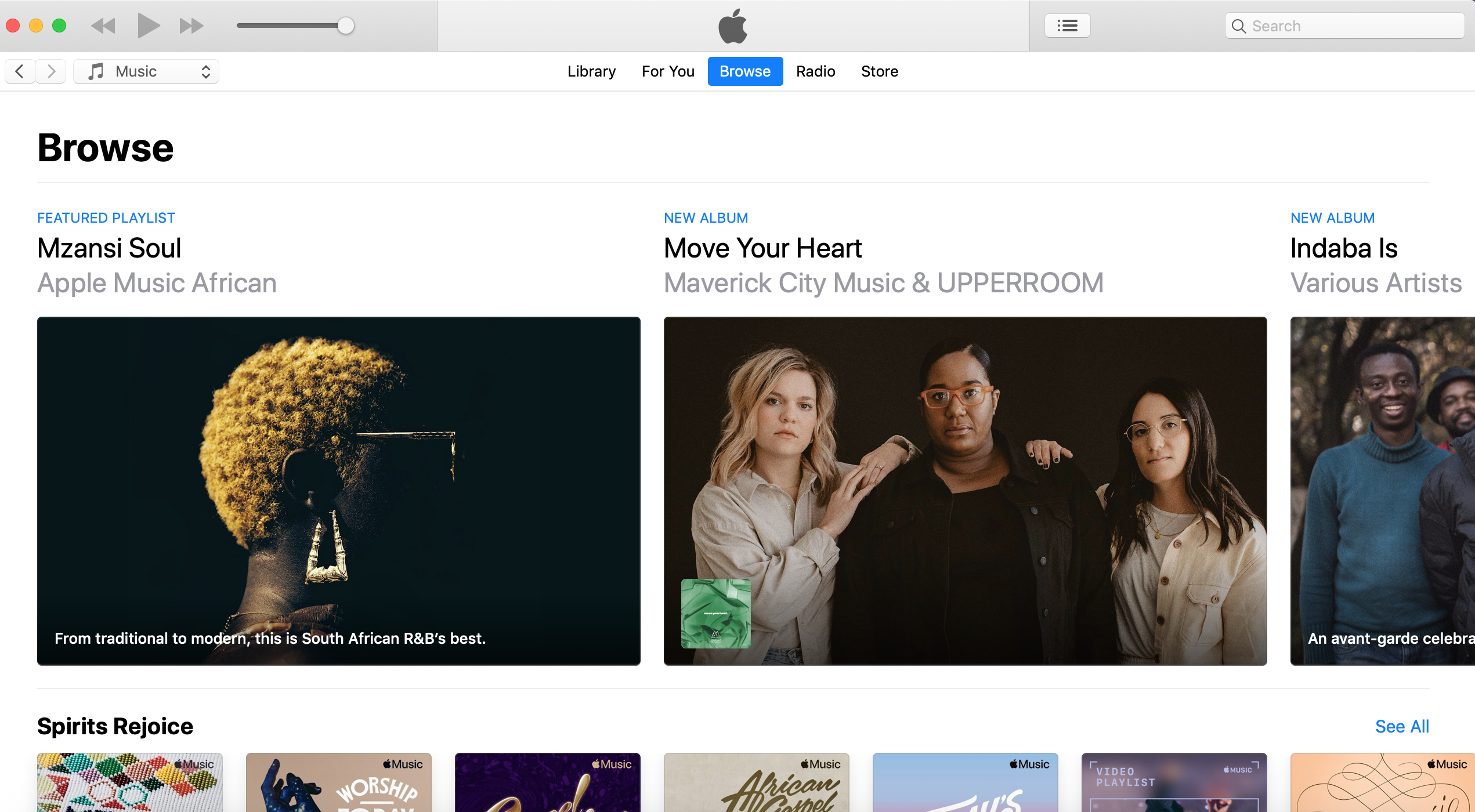 Apple iTunes Music Streaming (Browsing)
