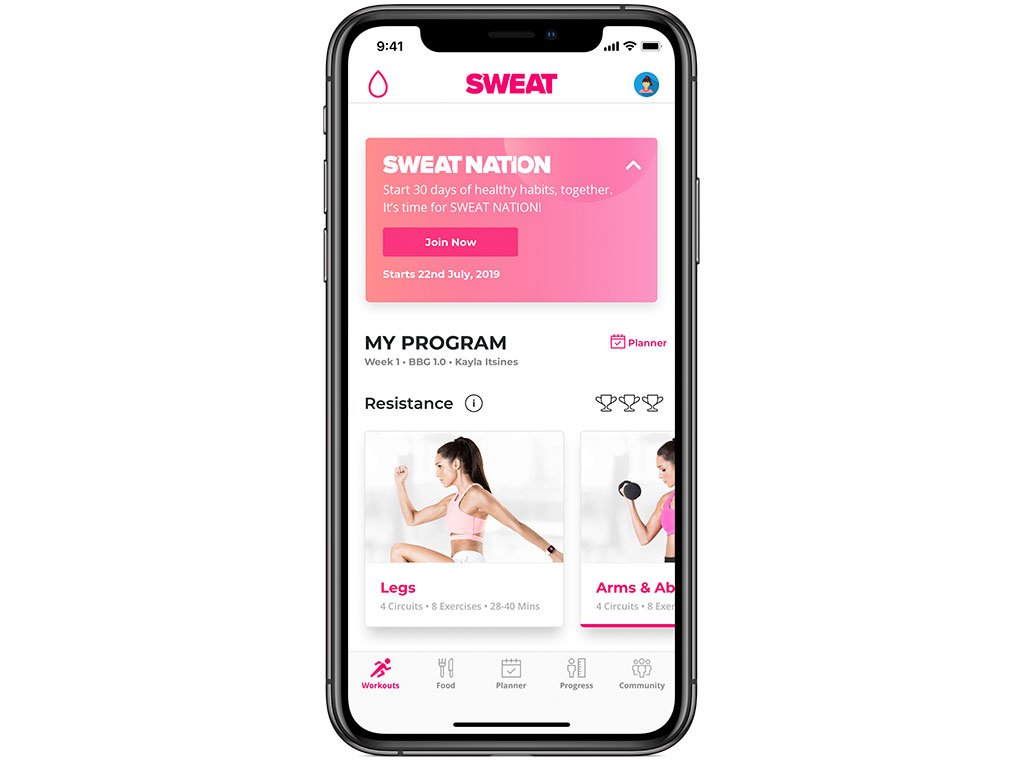 Kayla Itsines Sweat App