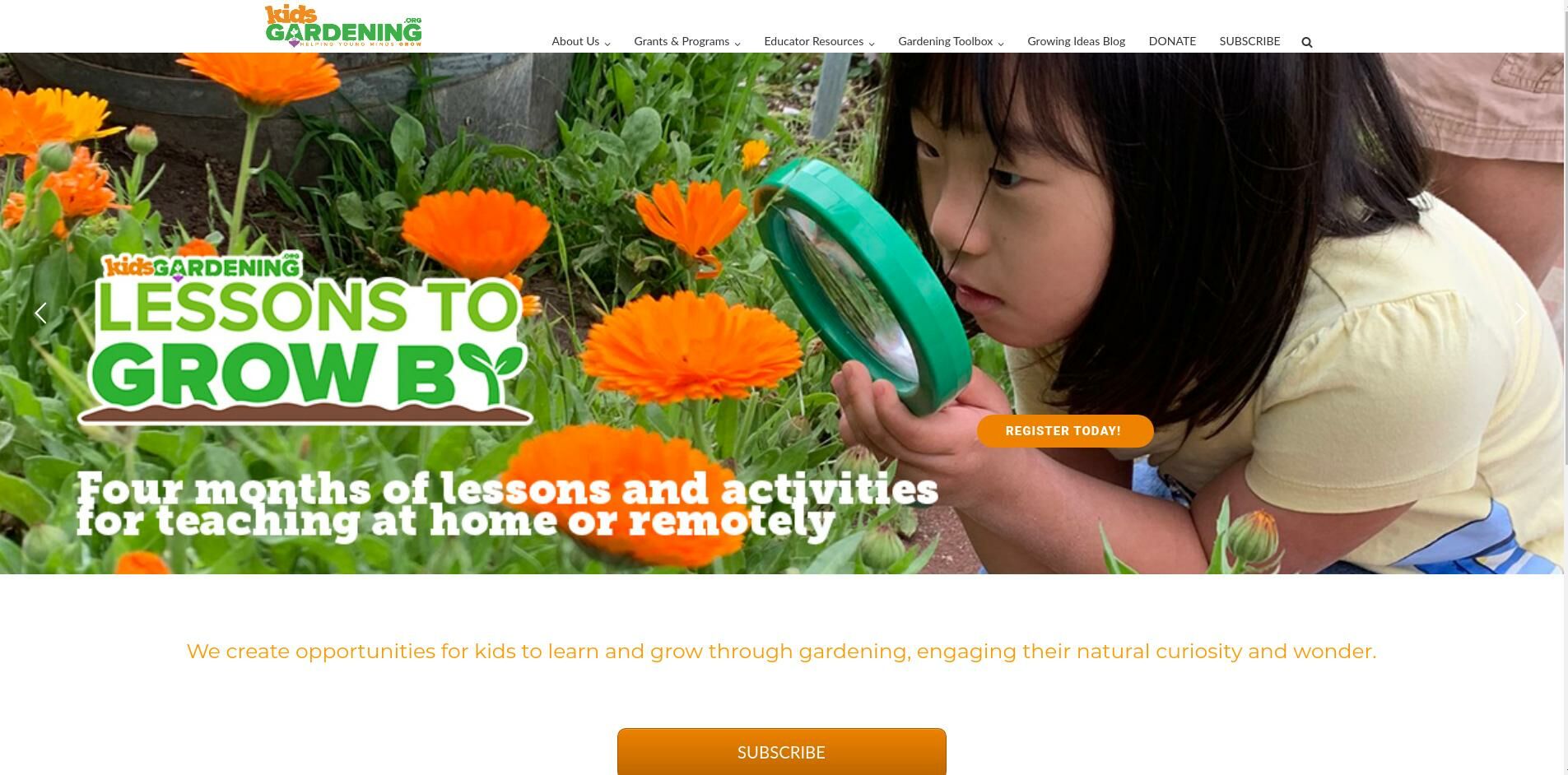 Kids Gardening Online