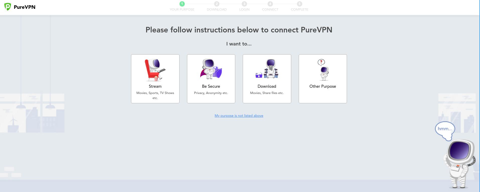 PureVPN - VPN Usage