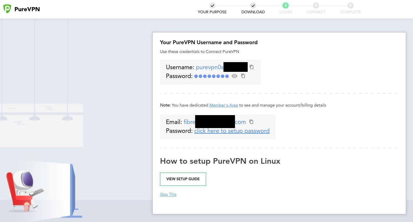 PureVPN - Signup Completed